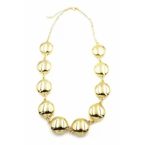 Metal Şekilli Kolye - Altın