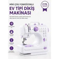 Kompakt Çok Fonksiyonlu Dikiş Makinesi 12 Desenli Ayarlanabilir Hızlı Ayak Pedallı
