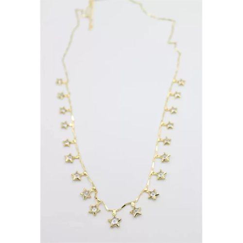 Yıldız Sallantılı Kolye - Altın