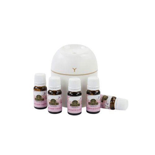 Kompakt Mini Hava Nemlendirici 5 Esans Hediyeli Led Işıklı Usb Aromaterapi Cihazı