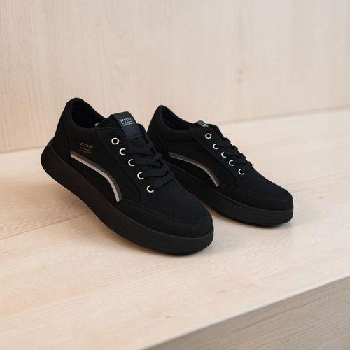 FreeMarka 2910 Siyah Fuspetli Keten Spor Ayakkabı