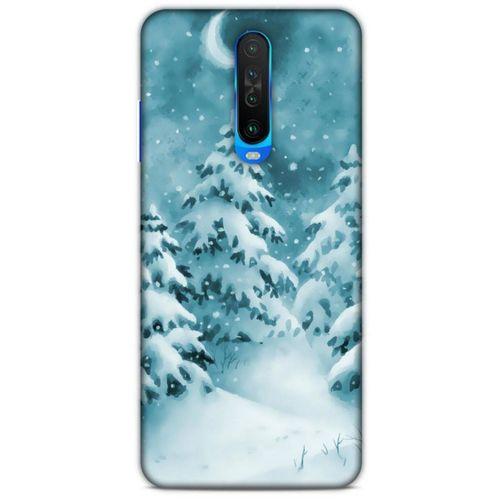Xiaomi Redmi K30 Kılıf Snowix (36) Glitter Kılıf Beyaz Yeşil