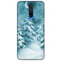 Xiaomi Redmi K30 Kılıf Snowix (36) Glitter Kılıf Beyaz Yeşil