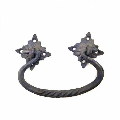 Antika Tarz Dekoratif Pirinç Kazan Kulbu - 90x130 Mm, Oksit