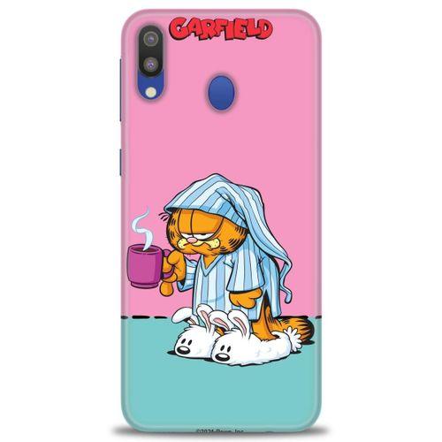 Samsung Galaxy A10S Kılıf HD Baskılı Kılıf - Garfield + Tam Ekran Koruyucu