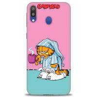 Samsung Galaxy A10S Kılıf HD Baskılı Kılıf - Garfield + Tam Ekran Koruyucu