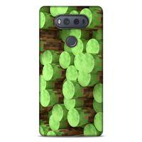 Lopard LG K61 Uyumlu Kılıf PiXel (8) Baskılı Kılıf Yeşiller