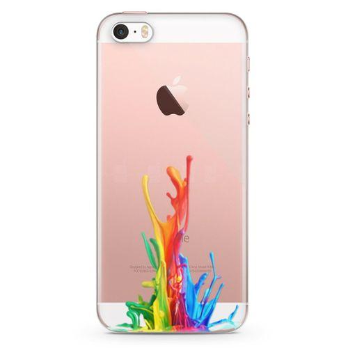 Apple iPhone SE Kılıf Duvar Boyası Arka Kapak Koruma Desenli Full Koruyucu