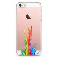 Apple iPhone SE Kılıf Duvar Boyası Arka Kapak Koruma Desenli Full Koruyucu