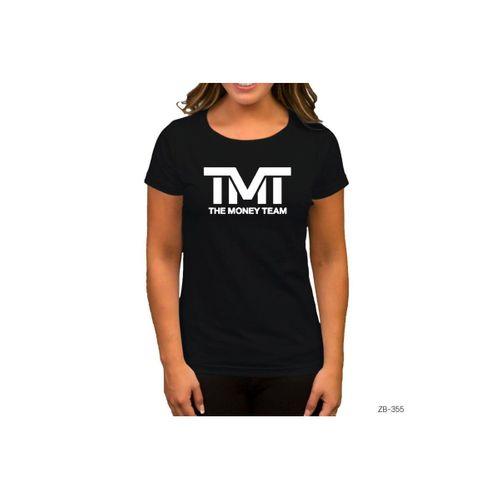 TMT The Money Team Logo Siyah Kadın Tişört