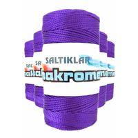 5 Adet Polyester Makrome İpi 4250 Mor 100 gr