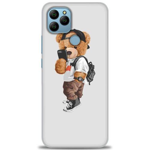 General Mobile GM 21 Kılıf HD Baskılı Kılıf - Teddy Bear Cool + Tam Ekran Koruyucu