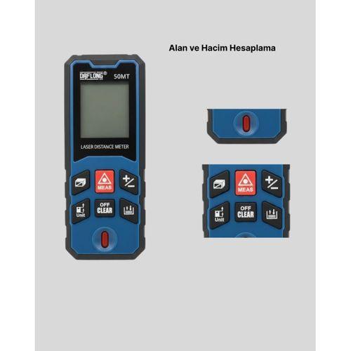 Profesyonel Lazer Metre Hassas Ölçüm Ve Dijital Ekran