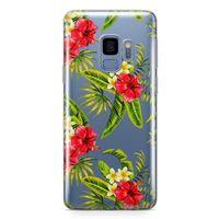 Samsung Galaxy S9 Kılıf Bodrum Çiçekleri Arka Kapak Koruma Desenli Full Koruyucu