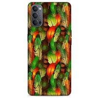 Oppo Reno 4 Kılıf Desenli Özel Seri Tüyler (1) Kılıfı