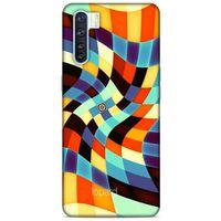 Oppo A91 Kılıf Pastel Renkler (28) Arka Kapak Karışık Renkli