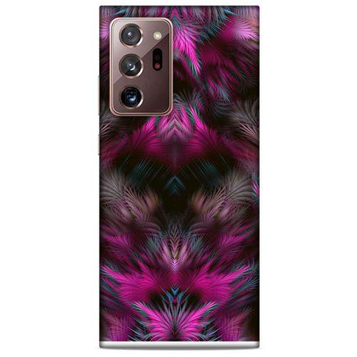 Samsung Galaxy Note 20 Ultra Kılıf Desenli Özel Seri Tüyler (40) Fit Silikon Kılıf