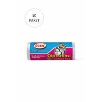 Küçük Boy Çöp Torbası 40 x 50 cm 40 Lı Rulo x 10 Paket = 400 Adet (Şeffaf)