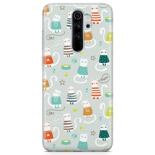Xiaomi Redmi Note 8 Pro Kılıf Kedi Maması Kumu Arka Kapak Koruma Desenli Full Koruyucu