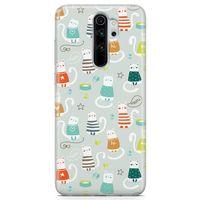 Xiaomi Redmi Note 8 Pro Kılıf Kedi Maması Kumu Arka Kapak Koruma Desenli Full Koruyucu