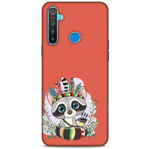 Animax Kızılderili Rakun Oppo Realme 5i Kılıf Desenli Silikon