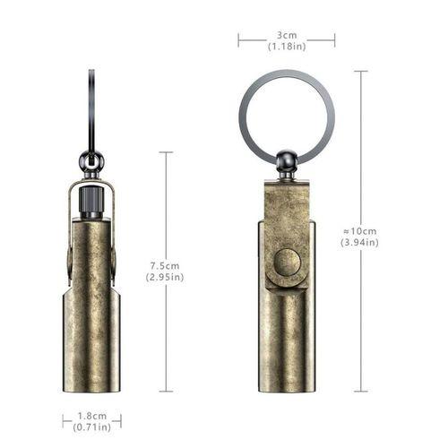 Benzinli Anahtarlık Survive Kibrit Çakmak Antik Renk