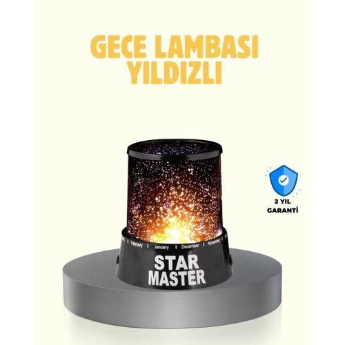 Led Renk Değiştiren Yıldız Projektör Galaxy Efektli Gece Lambası