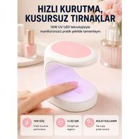 Led Mini Oje Kurutucu Taşınabilir Hızlı Kuruma Cihazı 3 Led Işıklı Yeni Nesil