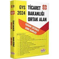 2024 GYS Ticaret Bakanlığı Tüm Kadrolar İçin Tamamı Çözümlü Ortak Alan Soru Bankası Editör Yayınları