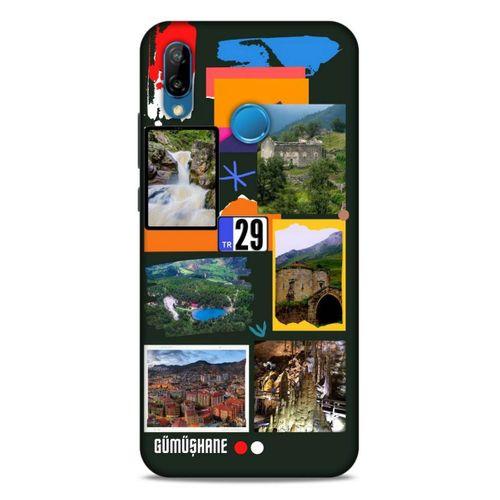 Lopard Huawei P20 Lite Uyumlu Kılıf Şehirli ※ (29) Gümüşhane Arka Koruma Kılıfı