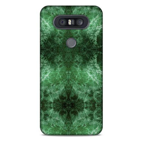 Mermer Desenli (12) Tema Koruyucu Silikon Yeşil LG K41S - K51S Kılıf