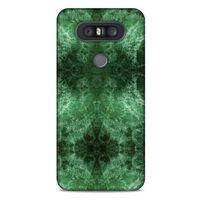 Mermer Desenli (12) Tema Koruyucu Silikon Yeşil LG K41S - K51S Kılıf