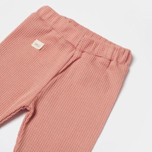 Bibaby Biorganic Waffle Smile Bebek Pantolon 57900 Red-Brown