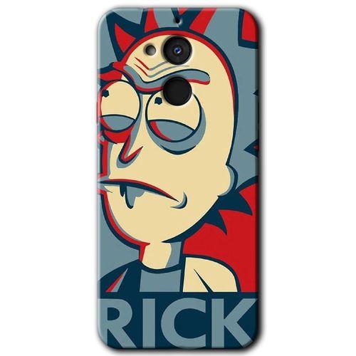 MRCİLETİSİM General Mobile GM 8 Kılıf HD Desen Baskılı Arka Kapak + Temperli Cam - Rick News