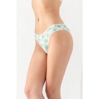 Pamuklu Desenli, 3'lü Slip Külot Yeşil