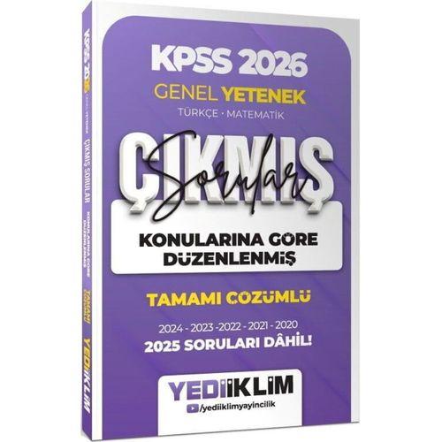2026 KPSS Genel Yetenek Konularına Göre Düzenlenmiş Tamamı Çözümlü Çıkmış Sorular Yediiklim