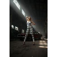 Siyah Etek Kafes Detaylı Etek Midi Boy Deri Etek - Brf1013