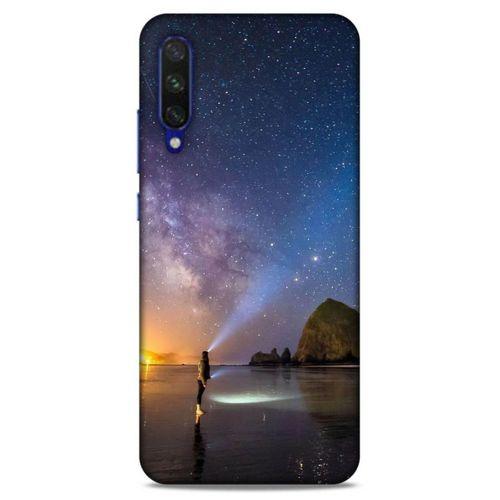 Lopard Xiaomi Mi A3 Uyumlu Kılıf Gece'S (21) Koruyucu Kapak Sarı Mavi