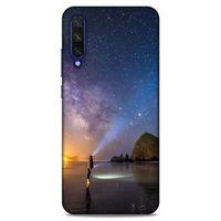 Lopard Xiaomi Mi A3 Uyumlu Kılıf Gece'S (21) Koruyucu Kapak Sarı Mavi