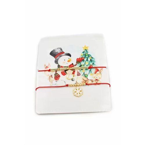 Yeni Yıl İp Bileklik - Kırmızı