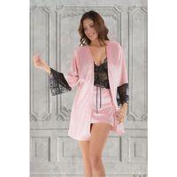 Pudra Kadife Sabahlık & Gecelik Takım 2' Li - 1446