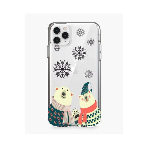 Geyik Tasarımlı iPhone 11 Pro Max Şeffaf Telefon Kılıfı