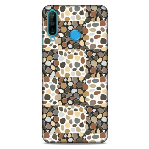 Huawei P30 Lite Kılıf Baskılı Özel Seri Taşlı (26) Tpu Silikon Kılıf