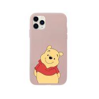 iPhone 11 Pro Sevimli Winnie Pooh Tasarımlı Pembe Telefon Kılıfı