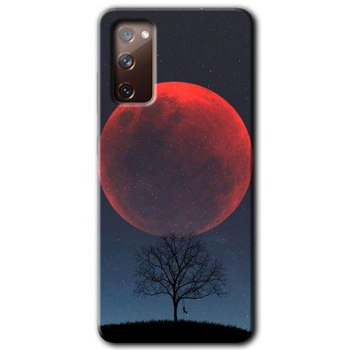 Galaxy S20 FE Kılıf HD Desen Baskılı Arka Kapak - Kanlı Ay