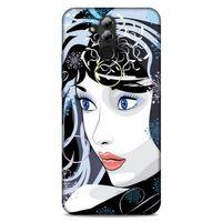 Lopard Huawei Mate 20 Lite Uyumlu Kılıf Sürreal Yüzler ♀ (22) Tam Koruma Kılıfı Desenli
