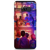 Retro (33) Desen Hybrid Kılıf Renkli Samsung Galaxy S8 Plus Kılıf