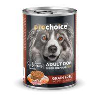 Prochoice Yetişkin Köpekler İçin, Tahılsız, Kuzu Etli, Somon Balıklı Ve Havuçlu Ezme Konserve 12x400 gr