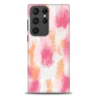 Samsung Galaxy S23 Ultra Kılıf HD Baskılı Kılıf - Pembe Palet + Tam Ekran Koruyucu