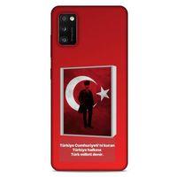 Lopard Samsung Galaxy A41 Uyumlu Kılıf Atatürk (4) Koruma Kılıfı